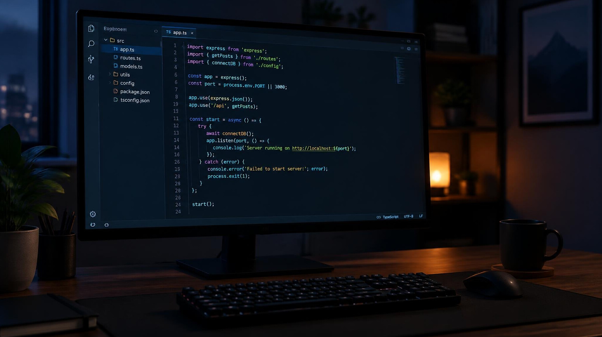 Source code displayed on a computer monitor